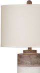 Bassett Mirror Lamar Biege/White Table Lamp-1
