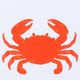 Stylecraft Red Crab Wall Art-1