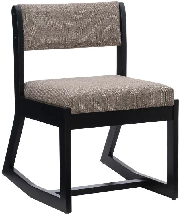 Linon Corso Black/Stone Upholstered Rocking Chair-0