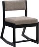 Linon Corso Black/Stone Upholstered Rocking Chair-0