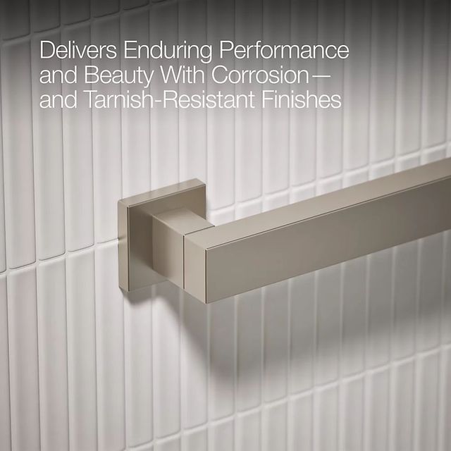 KOHLER® Square Vibrant Brushed Nickel 42" Grab Bar-3