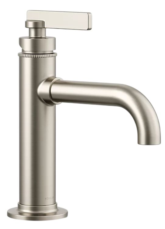 KOHLER® Castia™ Vibrant Brushed Nickel Single-Handle Bathroom Sink Faucet-0