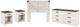 Signature Design by Ashley® Shawburn 4-Piece Whitewash/Charcoal Gray Full Panel Headboard Bed Set-0