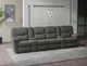 Emerald Home Alberta 6-Piece Charcoal Gray Manual Reclining Sectional Sofa-2