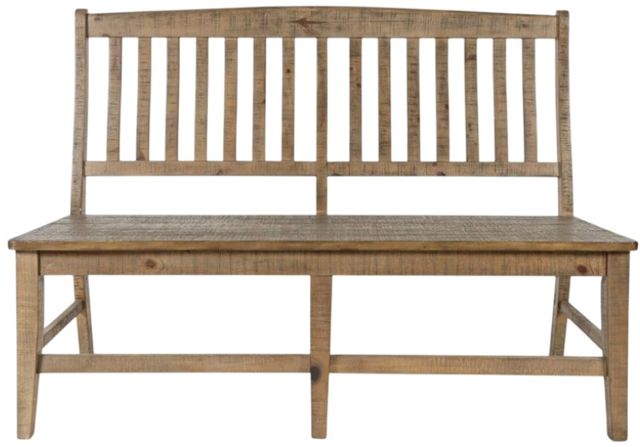 Jofran Inc. Carlyle Crossing 6-Piece Brown Trestle Dining Table Set-2