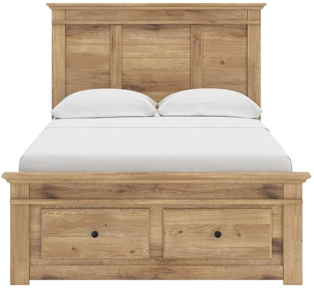 Signature Design by Ashley® Makidern Tan 61" Full Panel Storage Bed-3