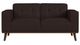 Elements International Destiny Pebble Brown Loveseat-3