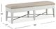 Magnussen Home® Heron Cove Chalk White Upholstered Bench-3