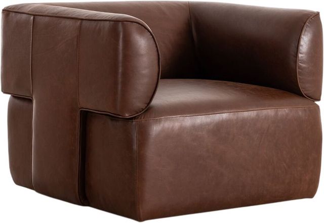 Four Hands Pacey Dulane Mahogany Swivel Chair-0