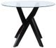 Steve Silver Co.® Amalie Glass Top Coffee Table with Black Base-2
