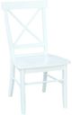 John Thomas Furniture® Hampton Pure White X-Back Side Chair-0
