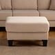 Furniture of America® Cinderford Beige Storage Ottoman-1
