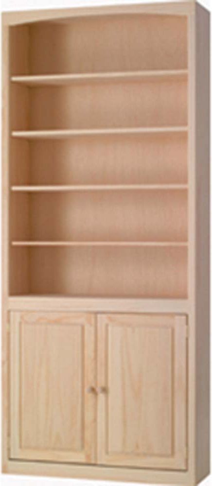 Archbold Furniture Customizable Pine 36 x84 Bookcase with Doors