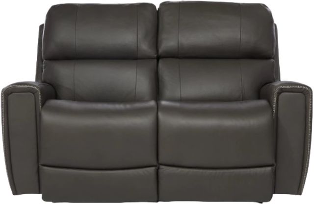 La-Z-Boy® Apollo Slate Leather Power Reclining Loveseat with Headrest-1