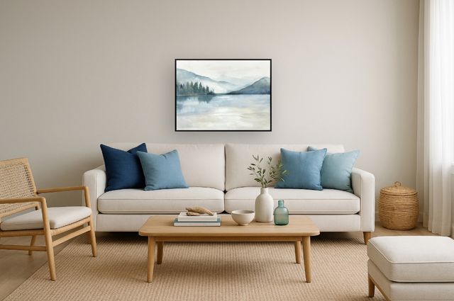 Classy Living Mesmerizing Serene Reflections I Wall Art-1