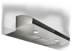 Elica Techne Series Aria 30" Stainless Steel Under Cabinet Range Hood with Black Glass Trim