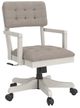 Signature Design by Ashley® Robbinsdale Antique White Home Office Desk Chair-0
