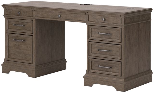 Signature Design by Ashley® Janismore Weathered Grey Credenza-3