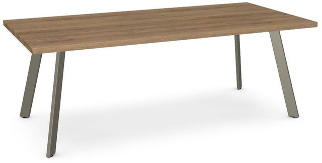 Amisco Customizable Lidya Rectangular Table with 84" Solid Birch Table-0