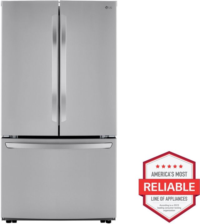 LG 36" 29.0 Cu. Ft. PrintProof™ Stainless Steel Smart French Door Refrigerator-2