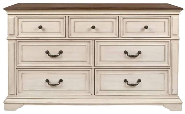 New Classic® Home Furnishings Anastasia Antique White Dresser-2