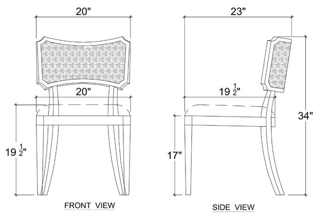 Bramble Customizable Linea Dining Chair-2