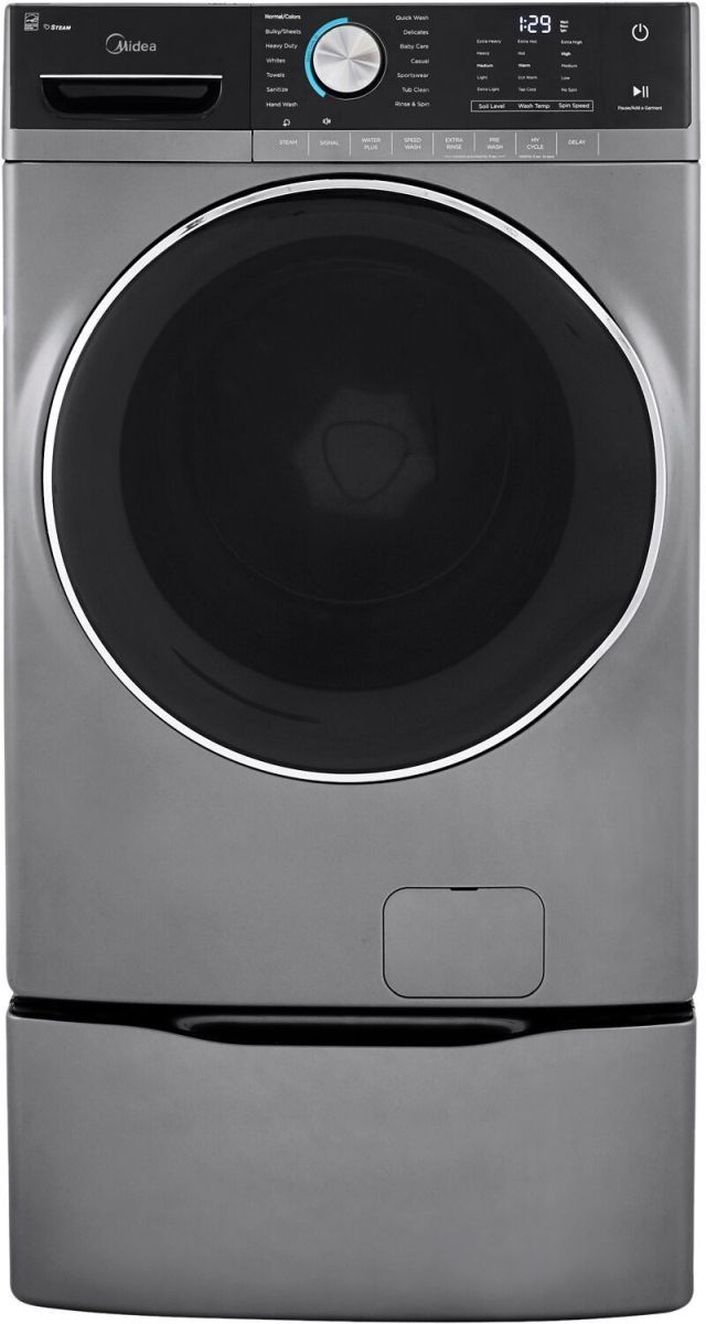 Midea® 27" Graphite Laundry Pedestal -1