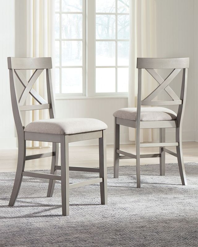 Signature Design by Ashley® Parellen Gray Counter Height Stool-4