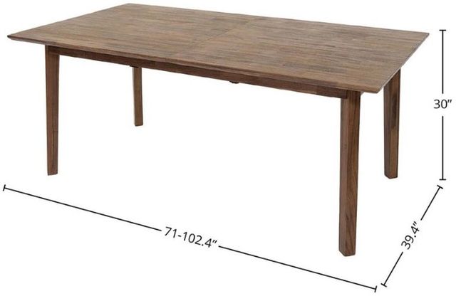 LH Home Gia Warm Pecan Dining Table-1
