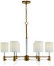 Uttermost® Welkin Warm Brass 6-Light Modern Chandelier-0