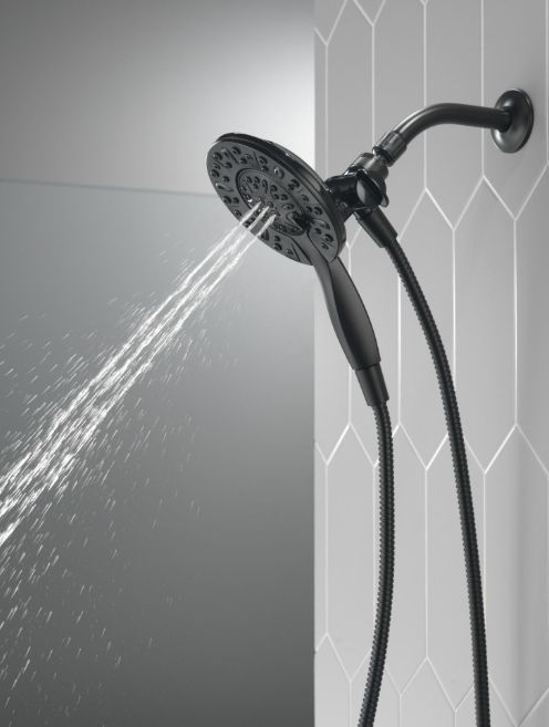 Delta In2ition® Matte Black 1.75 GPM 4-Setting Two-in-One Shower-3