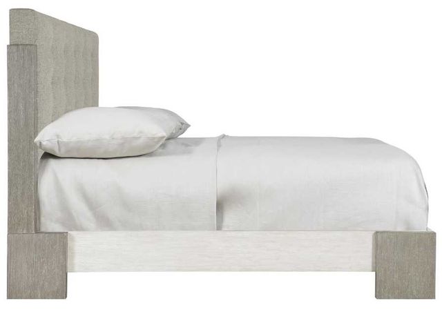 Bernhardt Foundations Gray/Light Shale California King Upholstered Panel Bed-3