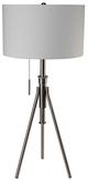 Furniture of America® Zaya Brushed Steel Table Lamp-0