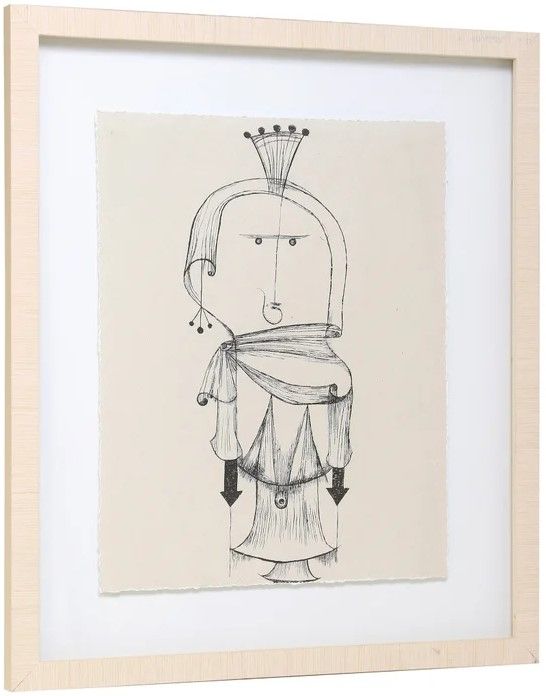 Stylecraft Blue Sketch with Crown Wall Art-0