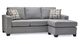 Stylus Furniture Donovan Taylor Grey Sofa with Chaise-0
