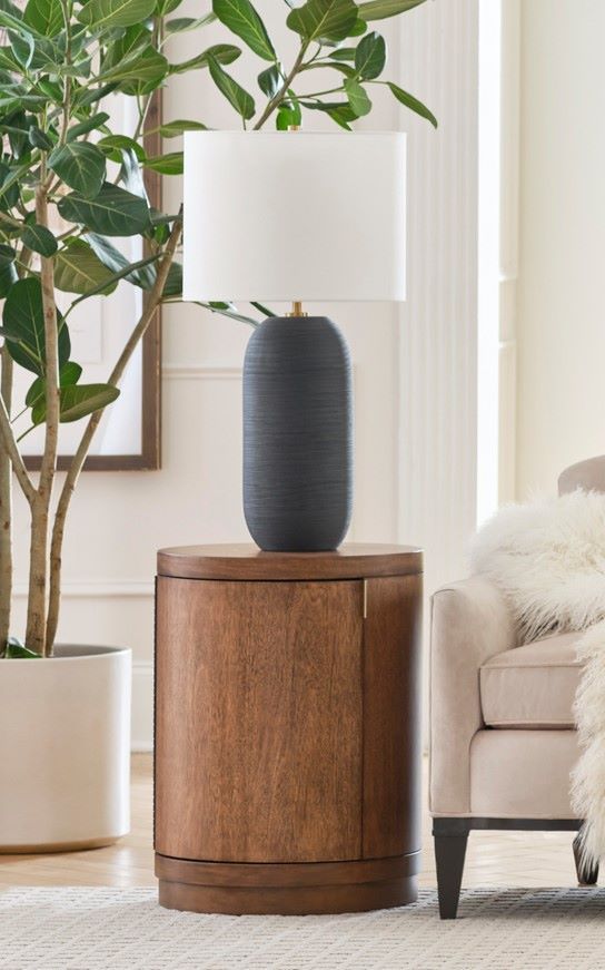 aspenhome® Caden Spiced Caramel Round Chairside Table-1