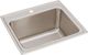 Elkay Lustertone® Classic Lustrous Satin 25" x 22" x 12-1/8" 1-Hole Single Bowl Drop-In Sink-0