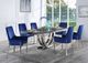 ACME Furniture Cambrie Mirrored Silver Dining Table-2