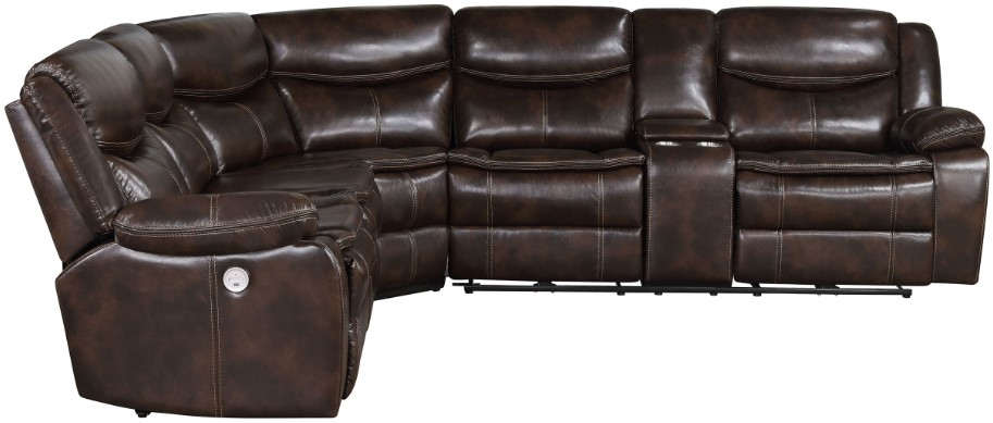 Coaster Sycamore Power Reclining Sectional Woods Household