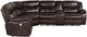 Coaster® Sycamore Dark Brown Upholstered Power Reclining Sectional Sofa-0