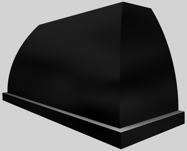 Vent-A-Hood® Designer Series 60" Black Wall Mounted Range Hood-2