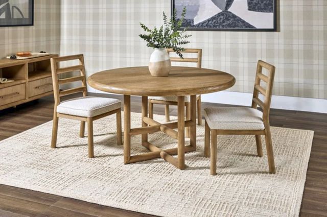 Modus Furniture Dorsey Granola Round Dining Table-1