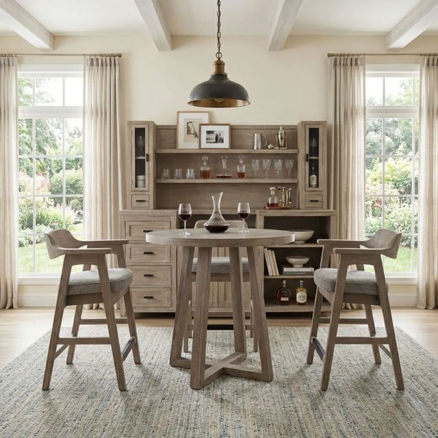 Sunny Designs™ Wren Wheat Counter Stool with Arms-1