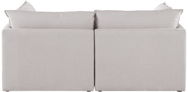 Meridian Furniture Mackenzie Beige 80" Modular Linen Fabric Sofa-3