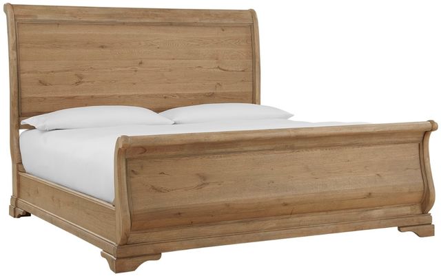 aspenhome® Chateau Philippe Cognac Queen Sleigh Bed-0