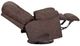 Franklin™ Connery Amarago Coffee Manual Swivel Rocker Recliner-3