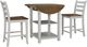 Powell® Vail 3-Piece Silver Birch/Wire Brushed Oak Counter Dining Set-4