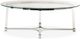 Elements International Lucinda Glass Top Coffee Table with Clear Base-1