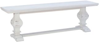 Powell® Banks White Dining Bench