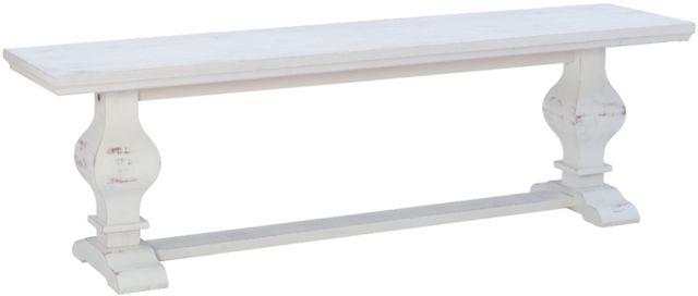 Powell® Banks White Dining Bench-0